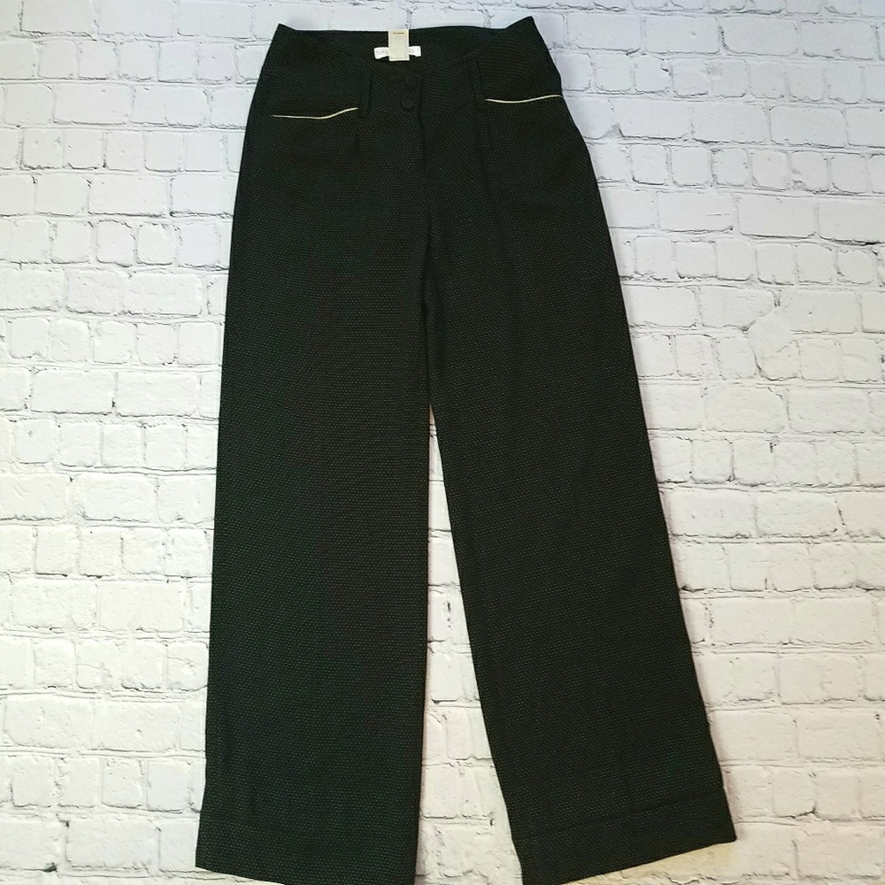 White House Black Market Polka Dot Slacks Sz 0